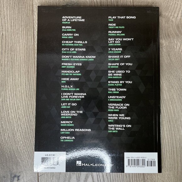 Popular Sheet Music 30 Hits from 2015-2017 Easy Piano Songbook Hal Leonard - Picture 4 of 5